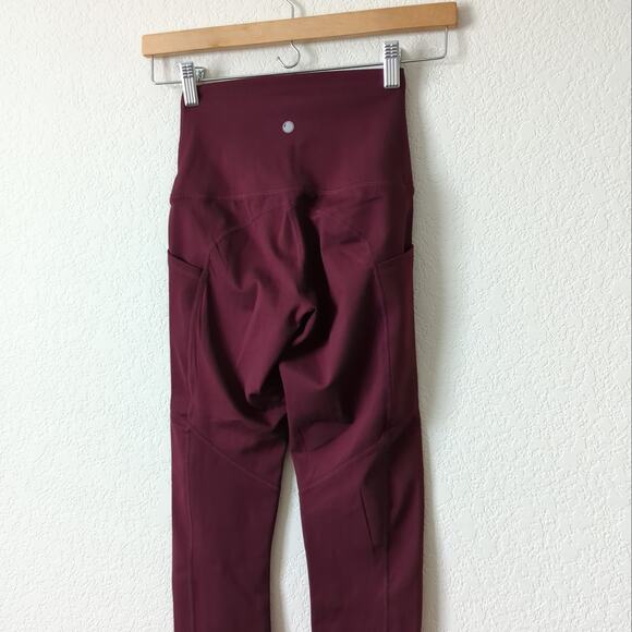 Yogalicious Lux Leggings Super High Rise Side Pockets Cropped Nude Tech XS - Picture 2 of 8